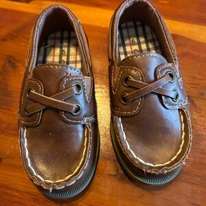 Carters Brown Boat Shoes